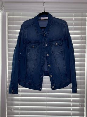 Belle by Kim Gravel Dark Blue Denim Jean Jacket